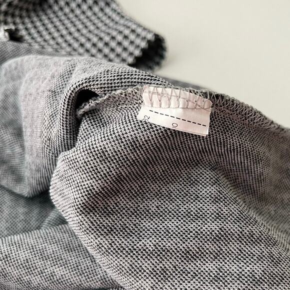 Zara Houndstooth Short Sleeve Mod Mini Dress Retro Preppy Black White Large - Picture 10 of 11